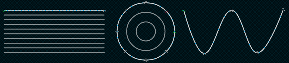 Example of LJLM's vector-based mapping editor with strips arranged into different shapes